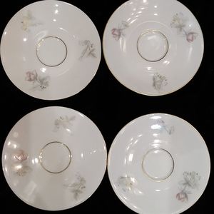 BAVARIAN EBERTHAL  SET OF FOUR SAUCERS